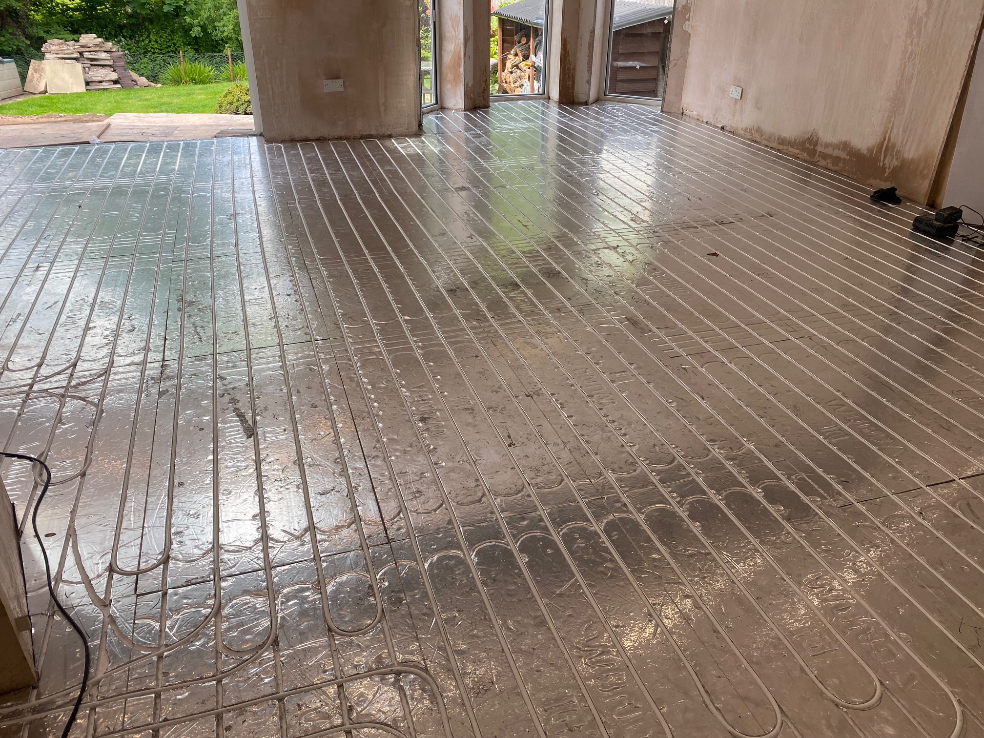 Underfloor heating installation