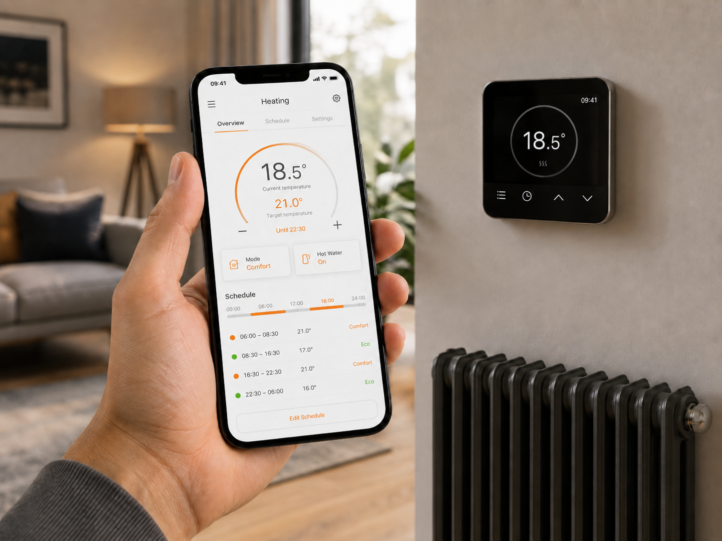 Smart-heating-control-app